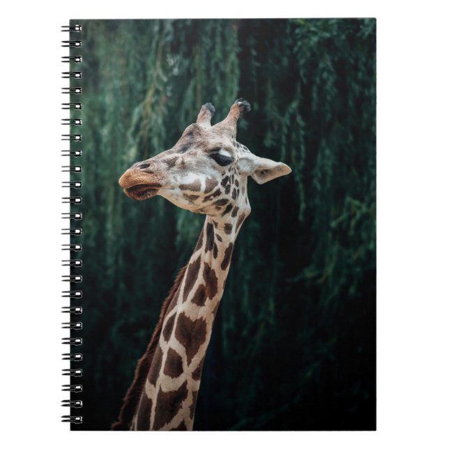 CUTE GIRAFFE PORTRAIT NOTEBOOK (Front)