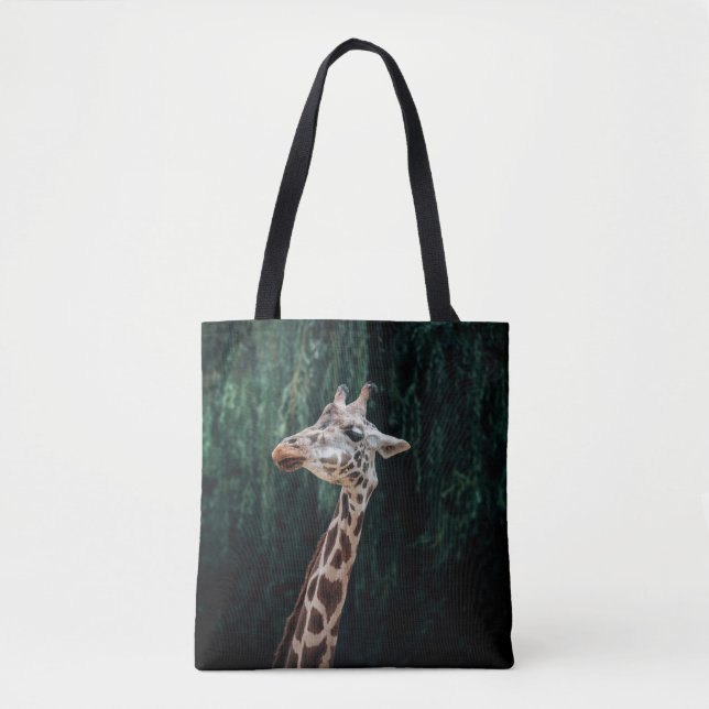 CUTE GIRAFFE PORTRAIT TOTE BAG (Front)