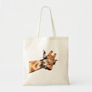 Cute Giraffe Portrait Tote Bag