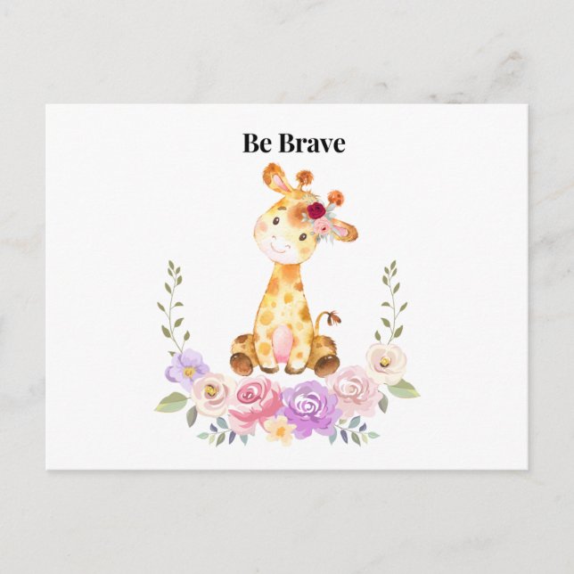 Cute Giraffe!  Postcard (Front)