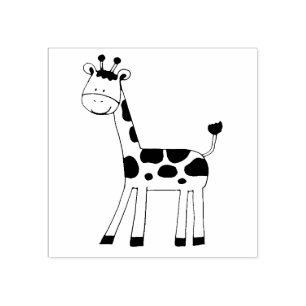 cute giraffe rubber stamp