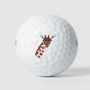 Cute Giraffe Safari Animal Africa Nature Golf Balls