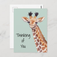 Cute Giraffe Thinking Of You