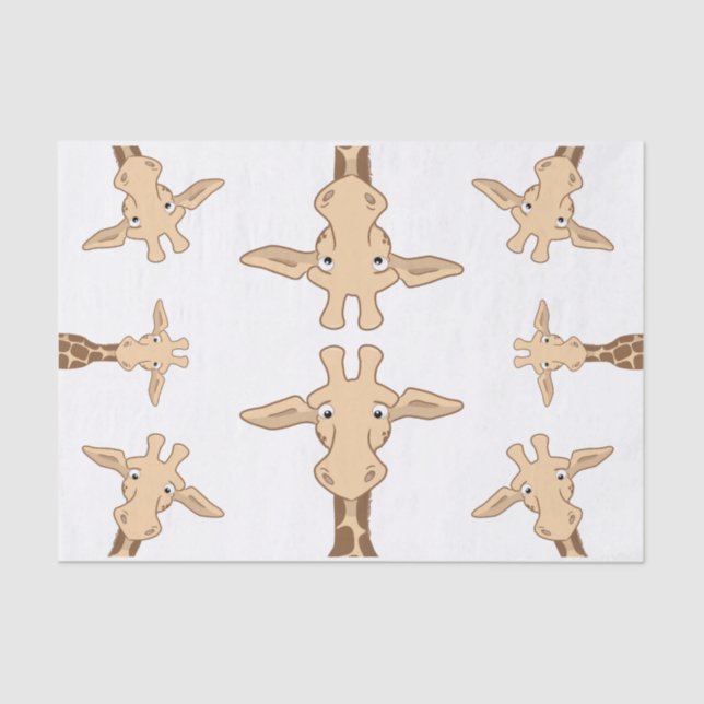 Cute Giraffe Tissue Paper (Front)