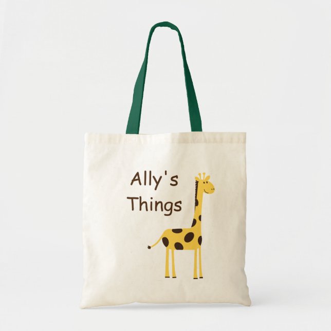 Cute Giraffe Tote Bag (Front)