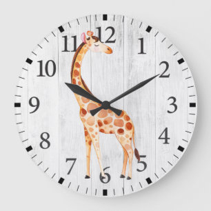 Cute Giraffe Wall Clock