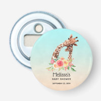 Cute Giraffe Watercolor Mum & Babe Baby Shower