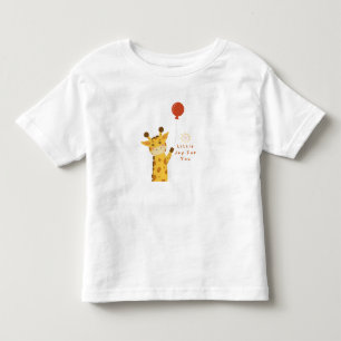 Cute Giraffe with Balloon – A Little Joy for You Toddler T-Shirt