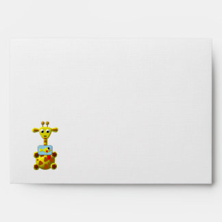 Cute Giraffe with Goldfish Envelope