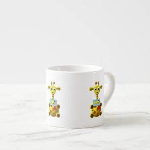 Cute Giraffe with Goldfish Espresso Cup