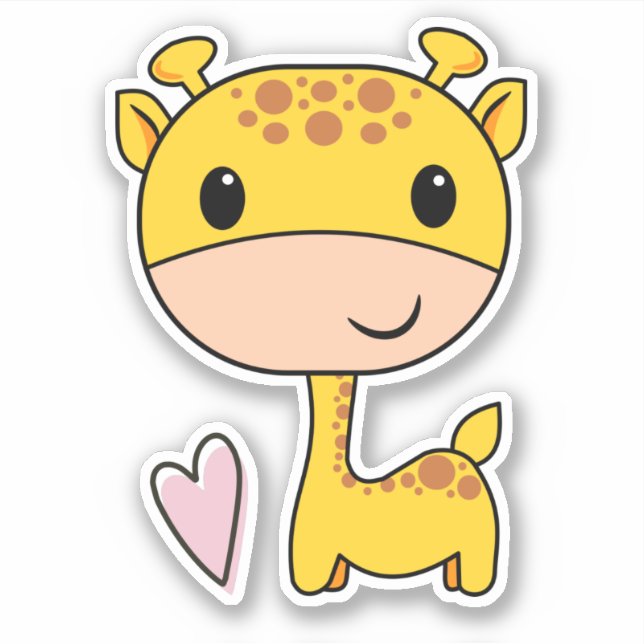 Cute Giraffe With Heart (Front)