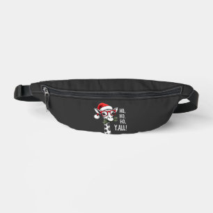 Cute Giraffe With Santa Hat Merry Xmas Giraffe Lov Bum Bags