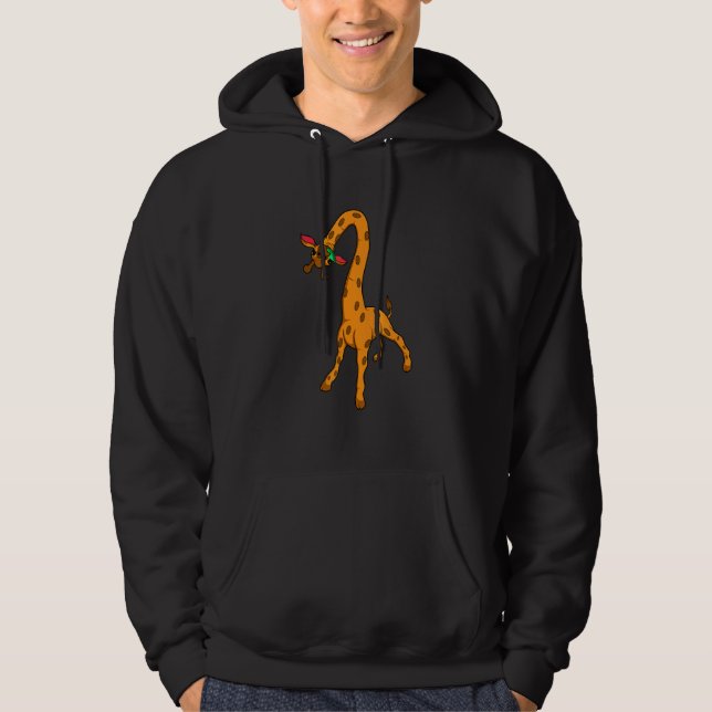 Cute Giraffe Zookeeper Hoodie (Front)