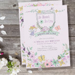 Cute Girl 2nd Birthday Fairy Flower Garden  Invitation<br><div class="desc">Cute 2nd birthday invitation for a little girl. The design is titled "she bloomed she grew and now she's two!" and you can personalise the rest of the wording. Delicate and enchanting with whimsical flowers, a magical fairy, a bird, butterflies and ladybirds. Pretty and girly invite in sweet pastel colours...</div>