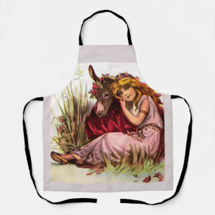 Cute Girl And Pony Apron