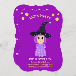 Cute Girl Birthday Invitation