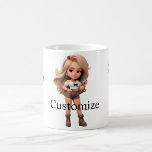 Cute Girl Bonita Chica Thunder_Cove Coffee Mug