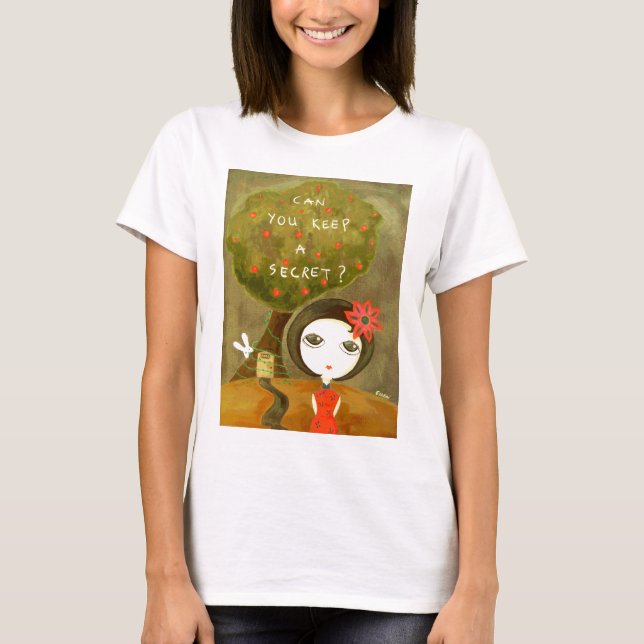 Cute Girl - Can You Keep A Secret? T-Shirt (Front)