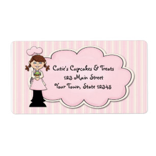 Cute Girl Chef, Cupcake, Pink