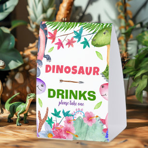 Cute Girl Dinosaur 1st Birthday Party