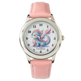 Cute girl dragon add name watch