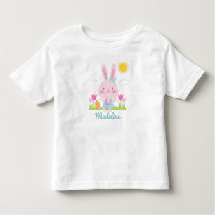 Cute Girl Easter Bunny Toddler T-Shirt