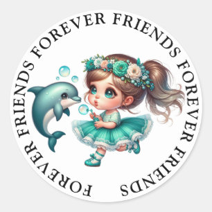 Cute Girl Friendship Stickers