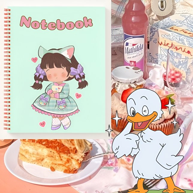 Cute girl 🌸gift for your Daughter✨🌷 Notebook (Creator Uploaded)
