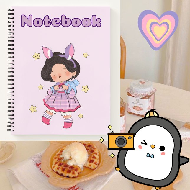 Cute girl 🌸gift for your Daughter✨🌷 Notebook (Creator Uploaded)