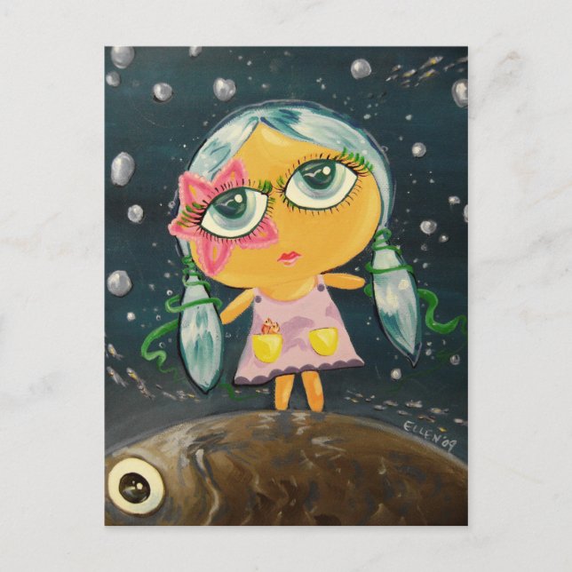 Cute Girl - Girl From The Sea Postcard (Front)