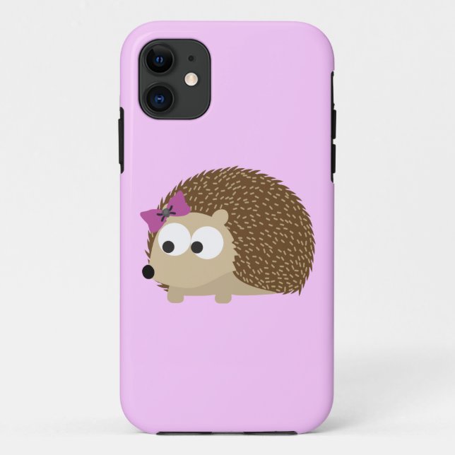cute Girl hedgehog Case-Mate iPhone Case (Back)
