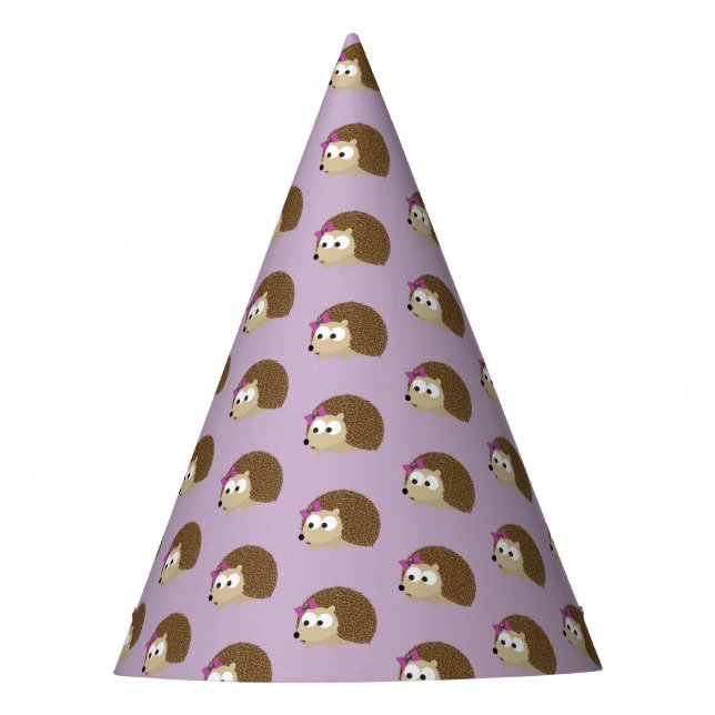 Cute Girl Hedgehog Party Hat (Front)
