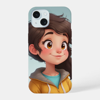 cute girl iPhone 15 case