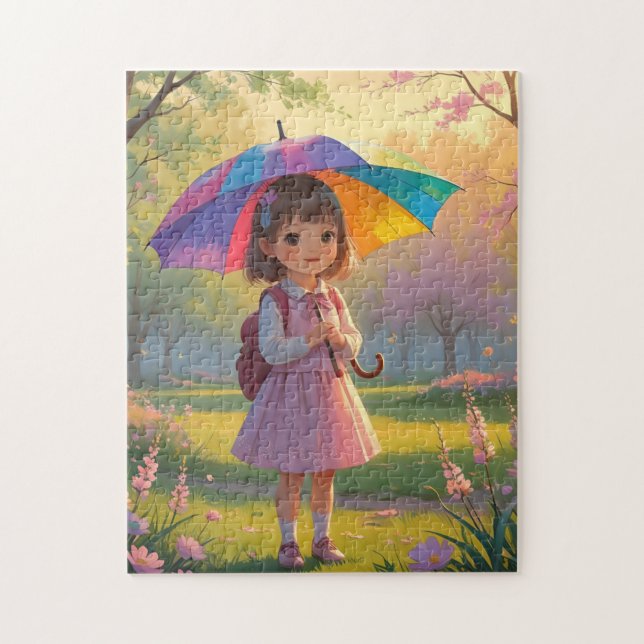 Cute girl jigsaw puzzle (Vertical)