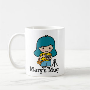 Cute girl Photographer / Photo Journalist Coffee Mug