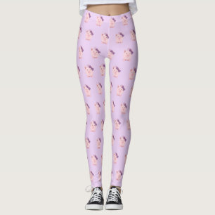 Cute Girl Pig Leggings