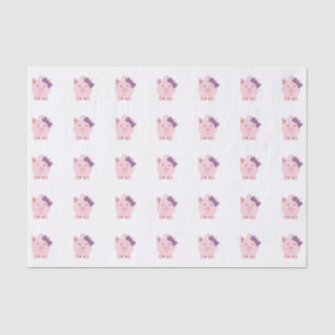 Cute Girl Pig Tissue Paper