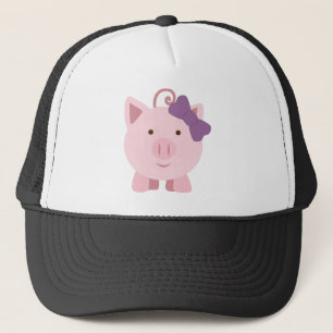 Cute Girl Pig Trucker Hat