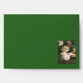 Cute Girl Santa Claus Letter Chimney Envelopes