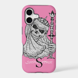CUTE GIRL SKULL CROWN PINK Case-Mate iPhone CASE