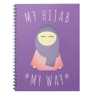 CUTE GIRL WITH HIJAB NOTEBOOK ISLAMIC GIFT