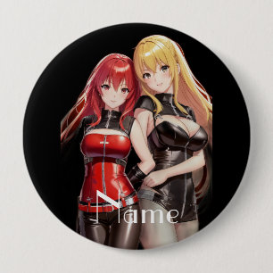 Cute Girls Anime Thunder_Cove 10 Cm Round Badge
