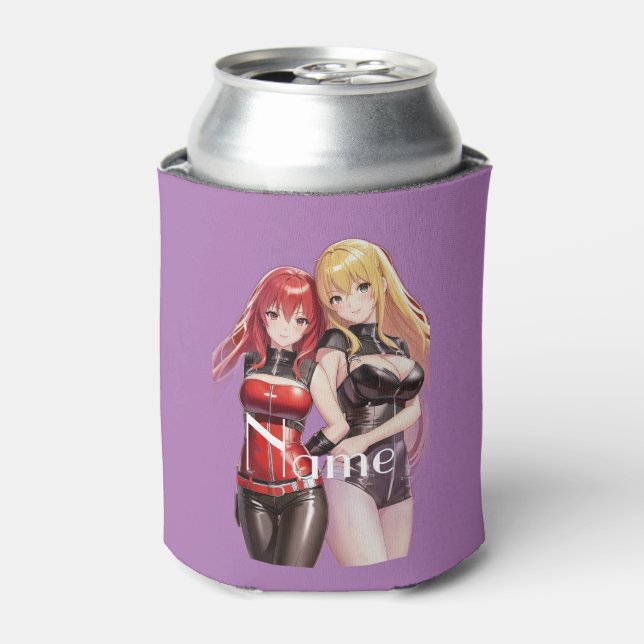 Cute Girls Anime Thunder_Cove Can Cooler (Can Front)