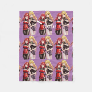 Cute Girls Anime Thunder_Cove Fleece Blanket