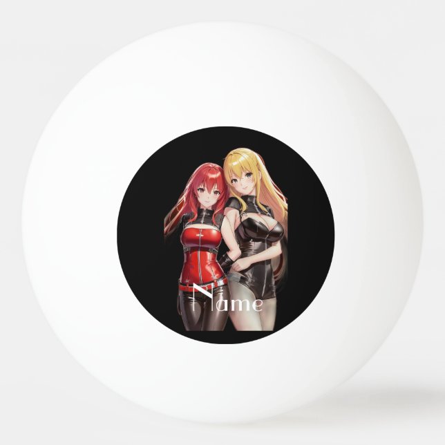 Cute Girls Anime Thunder_Cove Ping Pong Ball (Front)