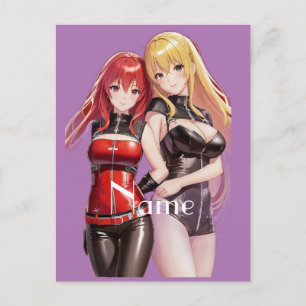 Cute Girls Anime Thunder_Cove  Postcard