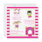 Cute girl's bounce house party birthday invitation