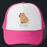 Cute Girls Capybara Name Kids Trucker Hat<br><div class="desc">Here at AdeliaGifts we love this Cute Girls Capybara Name Kids Trucker Hat and we think you will love it too. 
The perfect gift or just treat yourself! 
We have a HUGE selection of products with most designs available for Men,  Women and Kids. Check them out!</div>