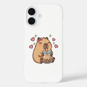 Cute Girls Capybara Ramen Kawaii Tea Kawaii Capy iPhone 16 Case