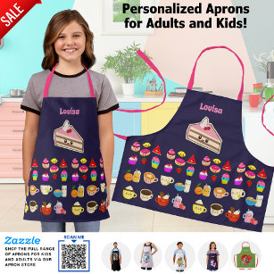 Cute Girls Cooking Baking Party Food Birthday Gift Apron